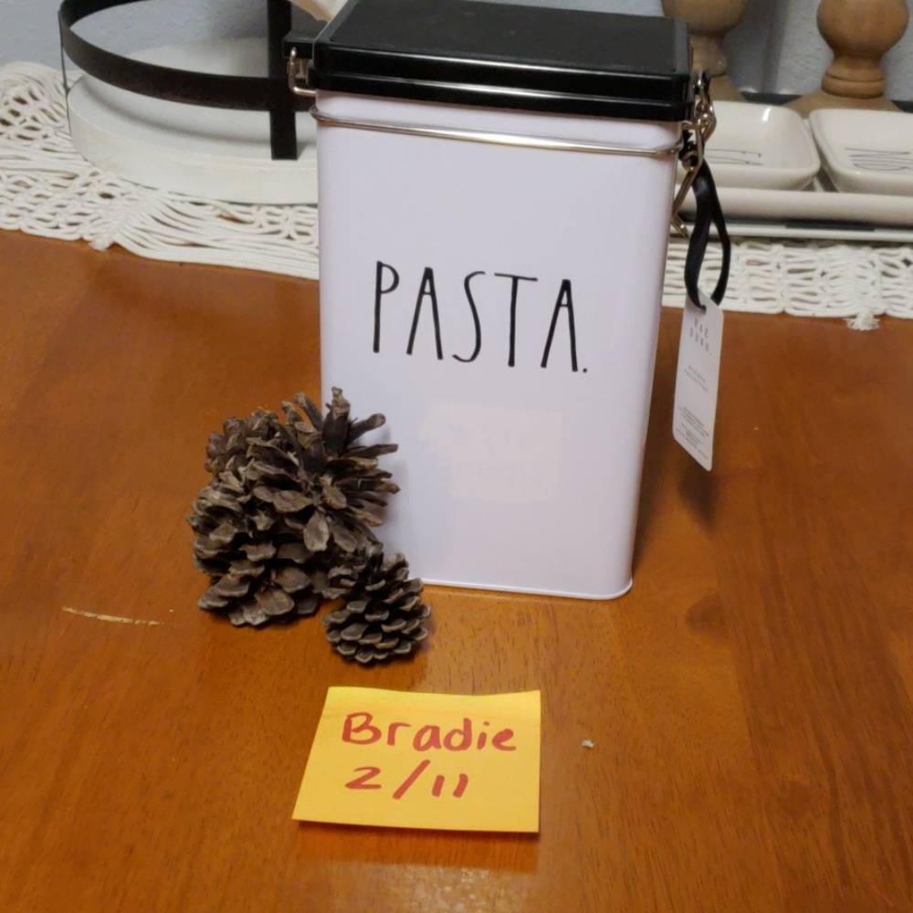 Pasta Canister. Kitchen collection. Rae Dunn
